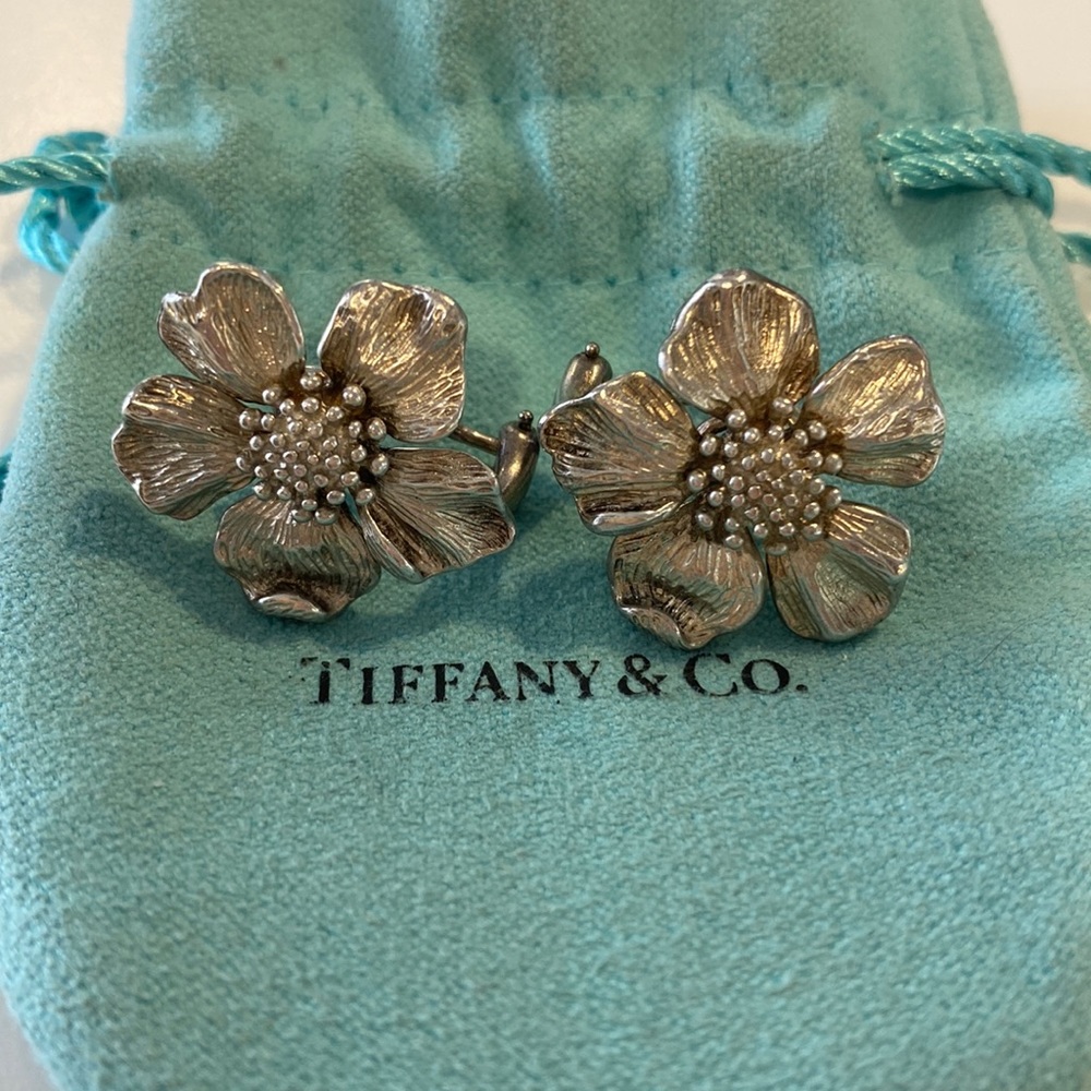 Tiffany & Co silver omega clip earrings